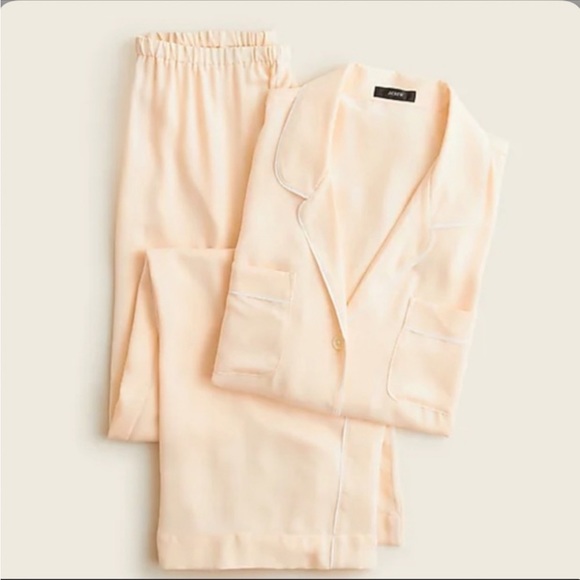 J. Crew Other - J crew easy luxe eco long sleeve pajama BOTTOMS palest peach
